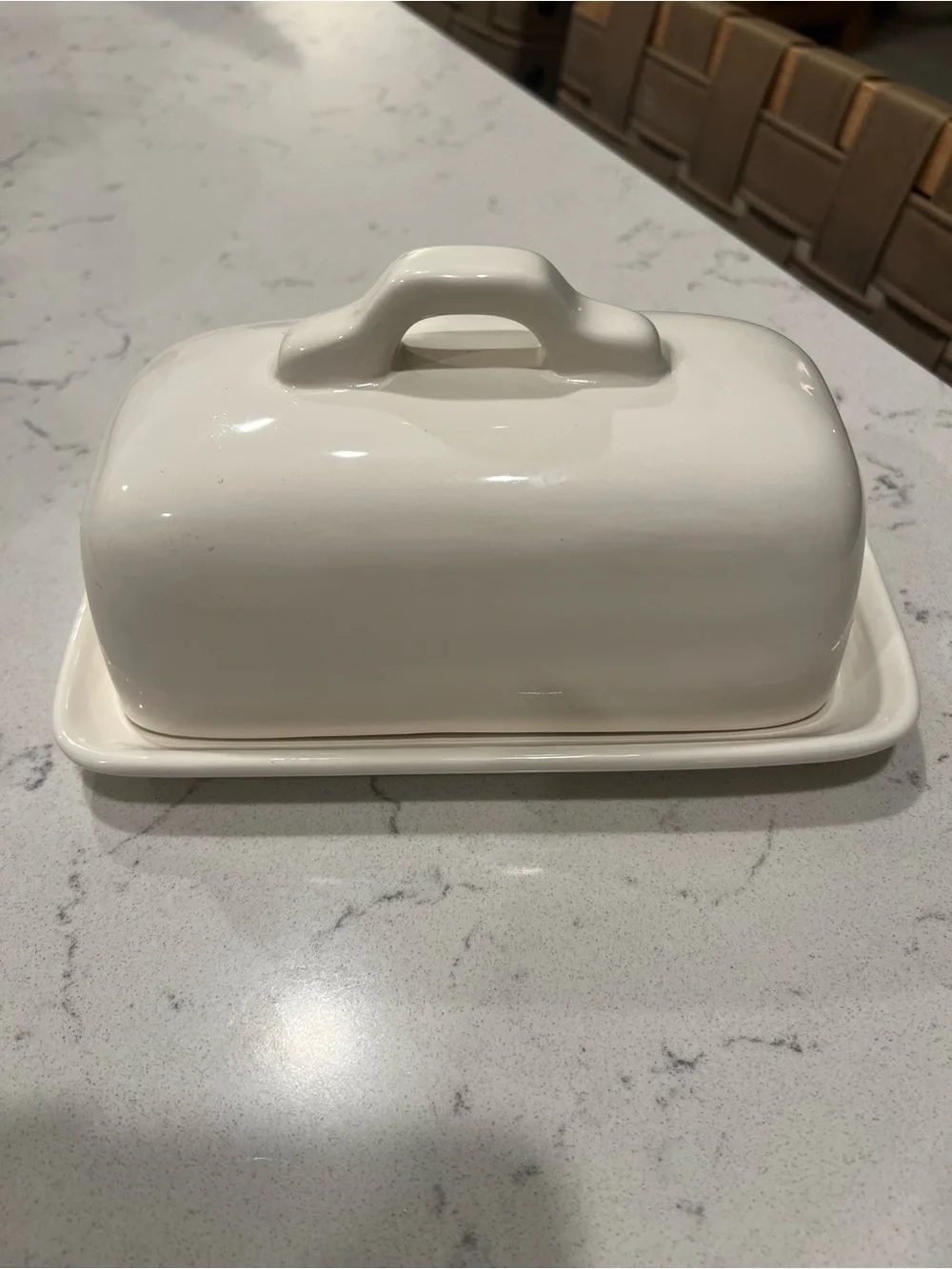 Rae Dunn “Spread” Ceramic Butter dish